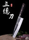 Couteau japonais Santoku en acier Damas